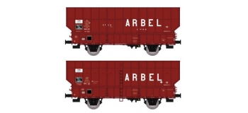 Modélisme ferroviaire : REE WB-366 - de 2 Wagons Coke ARBEL 3 Portes Ep.III 
