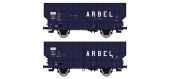 Modélisme ferroviaire : REE WB-367 - de 2 Wagons Coke ARBEL 3 Portes Ep.III 