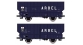 Modélisme ferroviaire : REE WB-367 - de 2 Wagons Coke ARBEL 3 Portes Ep.III 