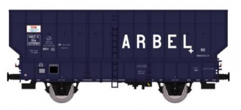 Modélisme ferroviaire :  REE WB-368 - Wagon Coke ARBEL 3 Portes Ep.III