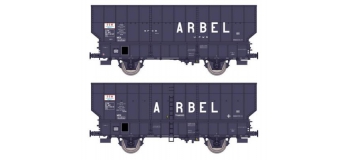 Modélisme ferroviaire : W-003-E-01 - ARBEL Boîte à Tampon, Caisse ronde ‘ARBEL UPWS’ Ep.IV  W-003-D-03 - ARBEL Boîte à Rouleau, Caisse pans coupés ‘ARBEL TRANORD’ Ep.IV
