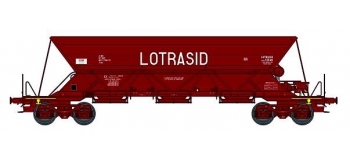 Modélisme ferroviaire : REE WB-381 - Wagon trémie EX, Type 1, Ep.IV-V «LOTRASID» avec chargement de sable