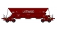 Modélisme ferroviaire : REE WB-381 - Wagon trémie EX, Type 1, Ep.IV-V «LOTRASID» avec chargement de sable