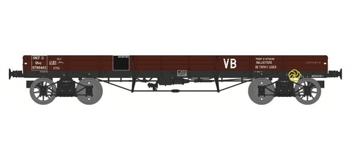 Wagon PLAT TP à 6 ridelles Ep.II NORD - WB-421 - REE Modeles - Wagons