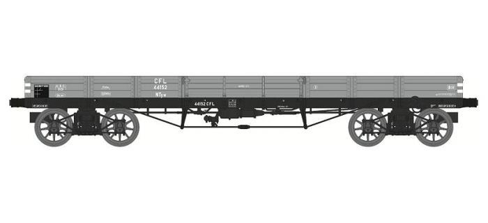 Wagon plat à rebords bas de type Wg, SNCB - PIKO 27737