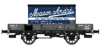 Modélisme ferroviaire : REE WB-412 - Wagon PLAT OCEM 19 Ep.II - PLM 