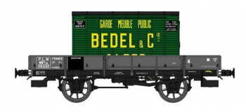 Modélisme ferroviaire : REE WB-413 - Wagon PLAT OCEM 19 Ep.II - PLM 