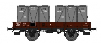 Modélisme ferroviaire : REE WB-418 - Wagon PLAT OCEM 19 Ep.III B 