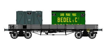 Modélisme ferroviaire : REE WB-421 - Wagon PLAT TP à 6 ridelles Ep.II NORD   