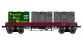 Modélisme ferroviaire : REE WB-422 - Wagon PLAT TP à 6 ridelles Ep.II ETAT    