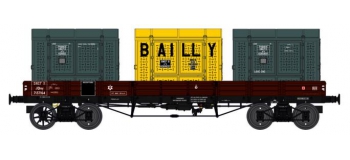 Modélisme ferroviaire : REE WB-424 - Wagon PLAT TP à 6 ridelles Ep.III SNCF 