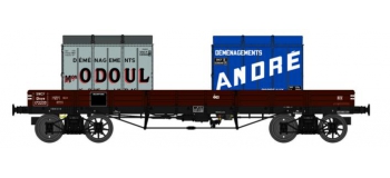 Modélisme ferroviaire : REE WB-427 - Wagon PLAT TP à 6 ridelles Ep.III SNCF 