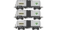 Modélisme ferroviaire : REE WB 433 - Coffret de 3 Wagons Citernes ANF Ep.V ''ALGECO - BP'' SNCF