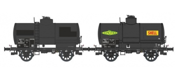 Modélisme ferroviaire : REE WB 468 - Set de 2 Wagons Citernes OCEM 19 Ep.III SNCF  