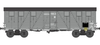 Modélisme ferroviaire : REE WB 518 - Wagon COUVERT TP 2 Portes Ep.II PLM