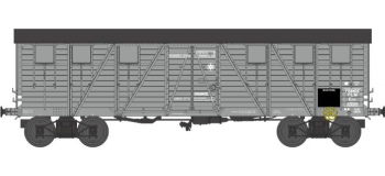 Modélisme ferroviaire : REE WB 518 - Wagon COUVERT TP 2 Portes Ep.II PLM