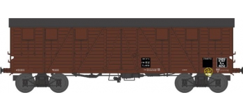 Modélisme ferroviaire :  REE WB 519 - Wagon COUVERT TP 2 Portes Ep.II ETAT