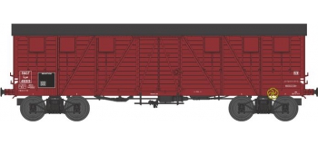 Modélisme ferroviaire : REE WB 524 - Wagon COUVERT TP 2 Portes Ep.III B SNCF