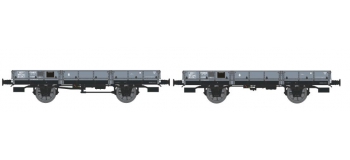  REE WB 123 - Set de 2 wagons plats OCEM 29, MIDI