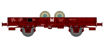 REE WB 135 - Wagon plat OCEM 29, porte essieux