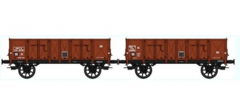 REE WB-283 - Set de 2 Wagons TOMBEREAU Om 