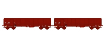 Modélisme ferroviaire : REE WBSE-003 - Set de 2 Wagons TOMBEREAU FAS Ep.IV Bogie Y25 (Bogies REE) 