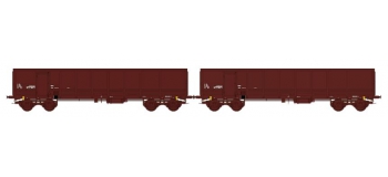 Modélisme ferroviaire : REE WBSE-004 - Set de 2 Wagons TOMBEREAU FAS Ep.IV Bogie Y25 (Bogies REE) 