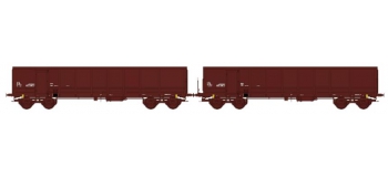 Modélisme ferroviaire : REE WBSE-005 - Set de 2 Wagons TOMBEREAU FAS Ep.IV Bogie Y25 (Bogies REE) 