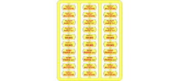 Train électrique : REE XB-045 - Plaques Itinéraires EST