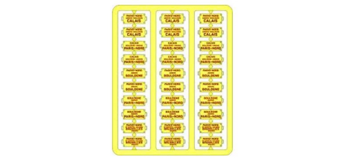 Plaques Itinéraires NORD Pour Réseau Ferroviaire HO (1:87) - REE Référence XB-048 - Neuf