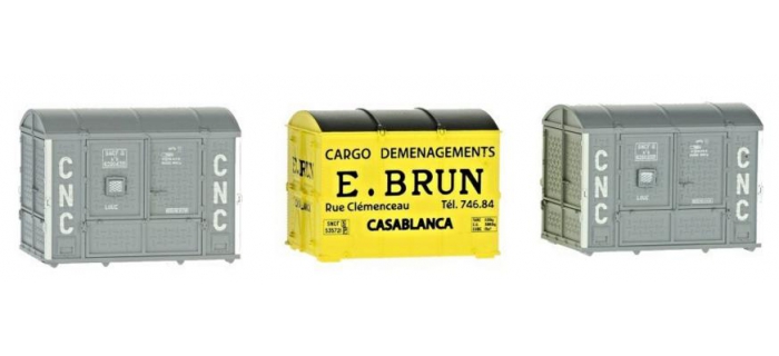 Set de 3 Containers CADRE Aérosudest BEDEL-ANDRE-BAILLY Ep.III - XB-058