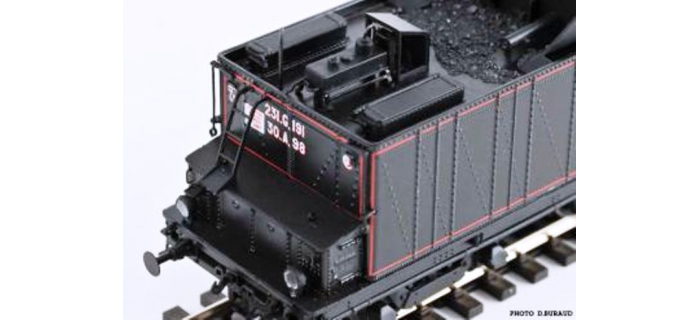 Locomotive à vapeur 231 ex-PLM Epoque III, DCC Sonorisée - Fumée Pulsée - MB-002S - REE Modeles - Materiel moteur - Easy Miniatures