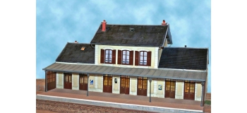 ABE0 360 - gare 7 portes avec marquise et aménagements - ABE