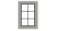 Modélisme ferroviaire : ABE284 - Fenêtre 18 x 11 mm ( 2x2 pièces) 