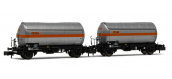 HN6479 - Set de 2 wagons citerne SNCF, livrée argent 