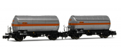 HN6479 - Set de 2 wagons citerne SNCF, livrée argent