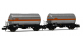 HN6479 - Set de 2 wagons citerne SNCF, livrée argent 