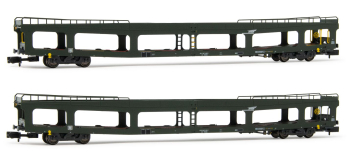 HN4347 - Set de 2 wagons porte-auto DD DEV 66, SNCF - Arnold