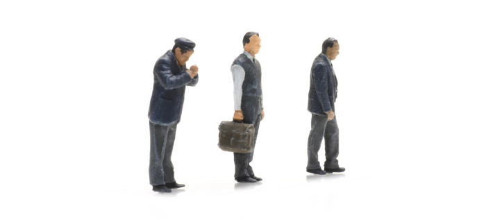 ART5870002 - Chauffeurs de bus debout - Artitec