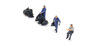 ART5870020 - Eboueurs en bleu de travail - Artitec