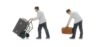 ART7875010 - Personnel de quai avec bagages (à peindre) - Artitec