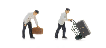 ART7875010 - Personnel de quai avec bagages (à peindre) - Artitec