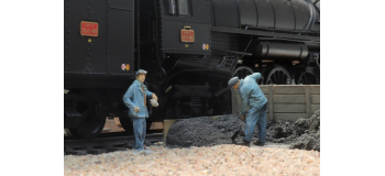 ART5870091 - Cheminots / Agents d'entretien vapeur SNCF Bécaud - Artitec