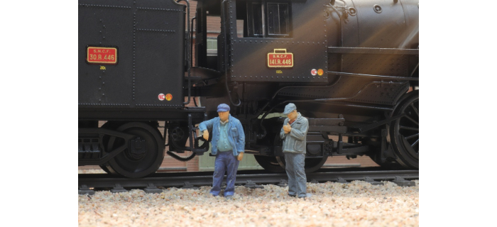 ART5870094 - Cheminots / Agents d'entretien vapeur SNCF Fugain - Artitec