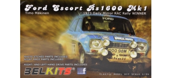 Maquettes : BELKITS BEL006 - Ford Escort RS1600 RAC 1973 