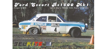 Maquettes : BELKITS BEL007 - Ford Escort RS1600 RAC 1972