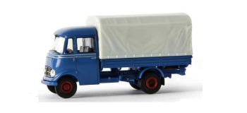 BRE13552 - Mercedes Benz L 319 Pritsche, bleu - Brekina