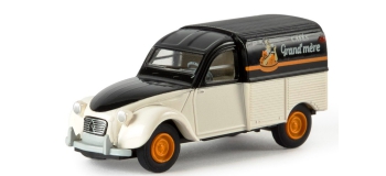 Modélisme ferroviaire :  SAI 2840 / BRE 14160 Citroen 2 CV fourgonnette 1961 AZU 