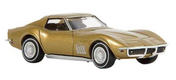 BRE 19962 - Miniature Chevrolet Corvette C3 or métallisé - Brekina