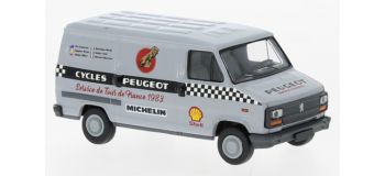 BRE34921 - Peugeot J5 Fourgon tolé 1982, Service Tour de France 1983 - Brekina